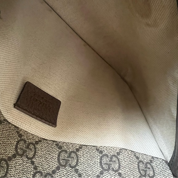 Gucci Gg Supreme Monogram Neo Vintage Web Belt Bag Brown - Picture 15 of 16